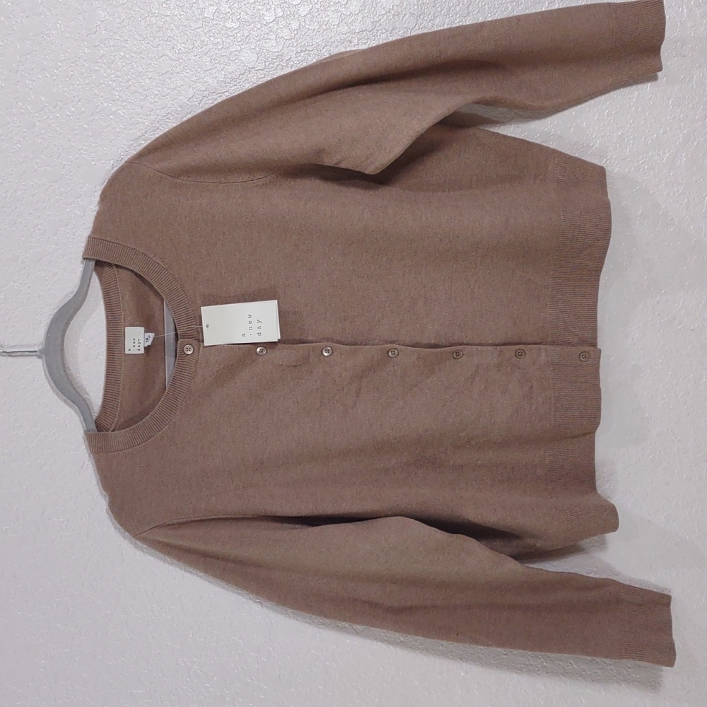 A New Day Button-Up Cardigan, Size 1X